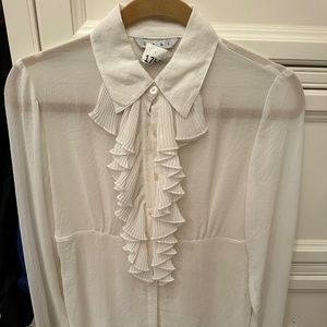 Cabi ruffle long sleeve